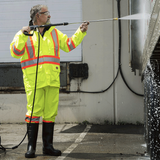 HV WTRPF SFTY RAINSUIT - 210D OX. POLY W PVC BKNG