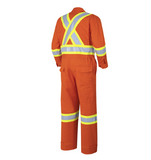 FR-TECH® FR/ARC RATED 7 OZ HV SFTY COVERALLS - 88/12 CTN/NYLON