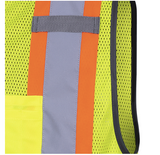 HI-VIZ ZIPPER FRONT MESH SAFETY VEST