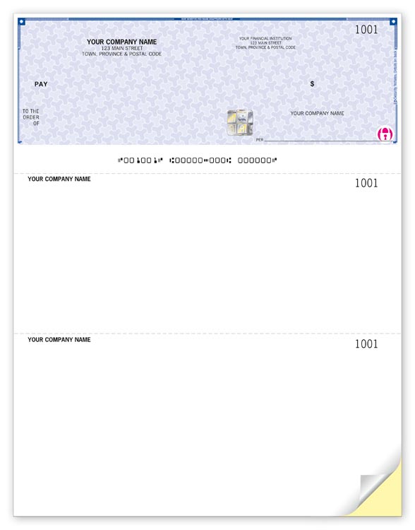 High Security Laser Top Cheque  (WHS9209)