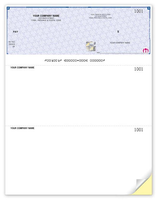 High Security Laser Top Cheque  (WHS9209)