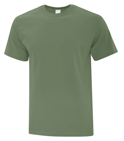 everyday cotton tee fatigue green