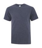 everyday cotton tee heather navy