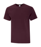 everyday cotton tee maroon