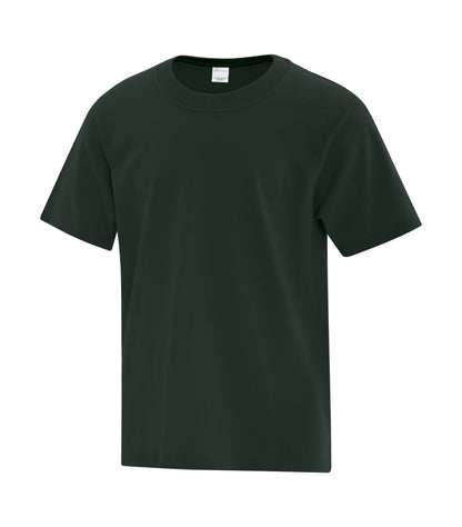 youth dark green tee