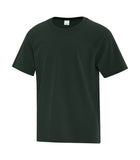youth dark green tee