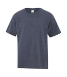 youth heather navy tee