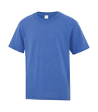 youth heather royal tee