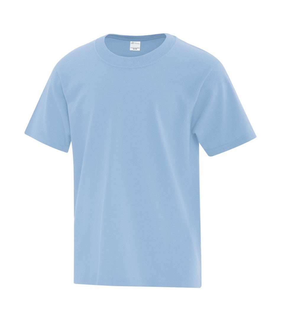youth light blue tee