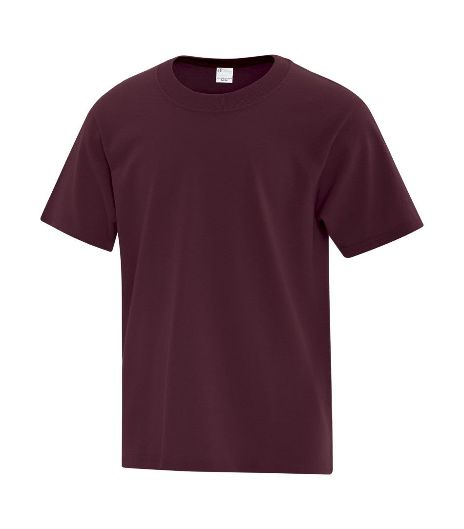 youth maroon tee