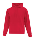 Fleece Hooded Sweatshirt Red