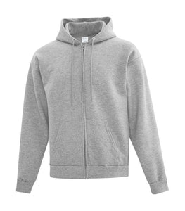 Athletic grey full zip sweatshirt