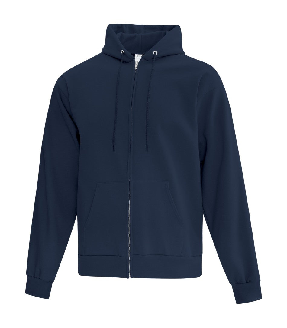 Navy full zip sweatshirt