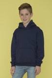 Youth hoodie black on model