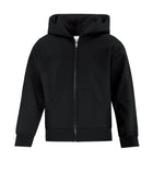 Youth full zip hoodie black