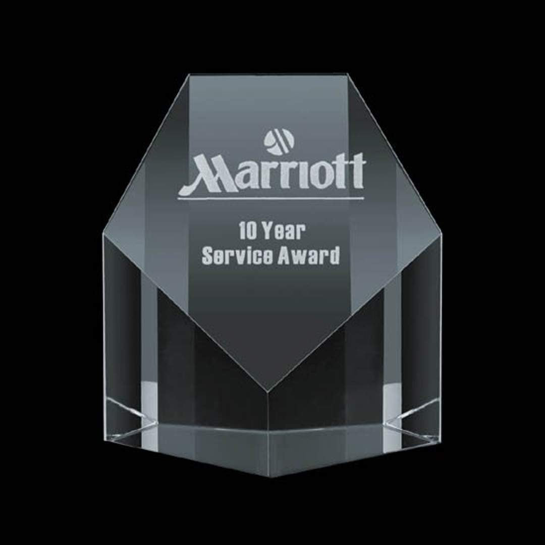 Auburn Crystal Award 4 inch