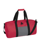 red duffle bag