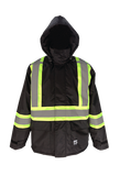 Black insulated safety jacket