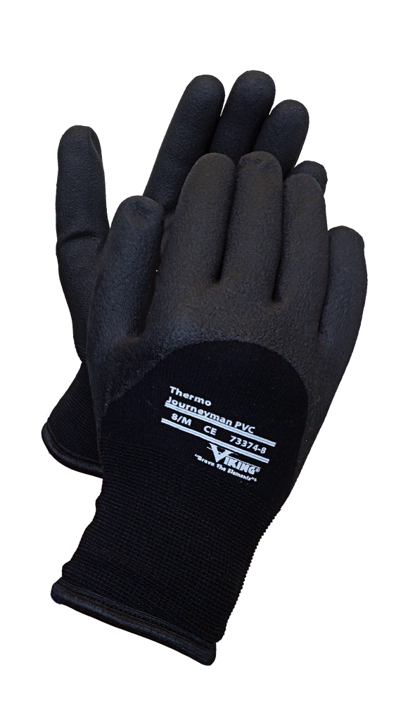 Black insulated journeyman PVC gloves