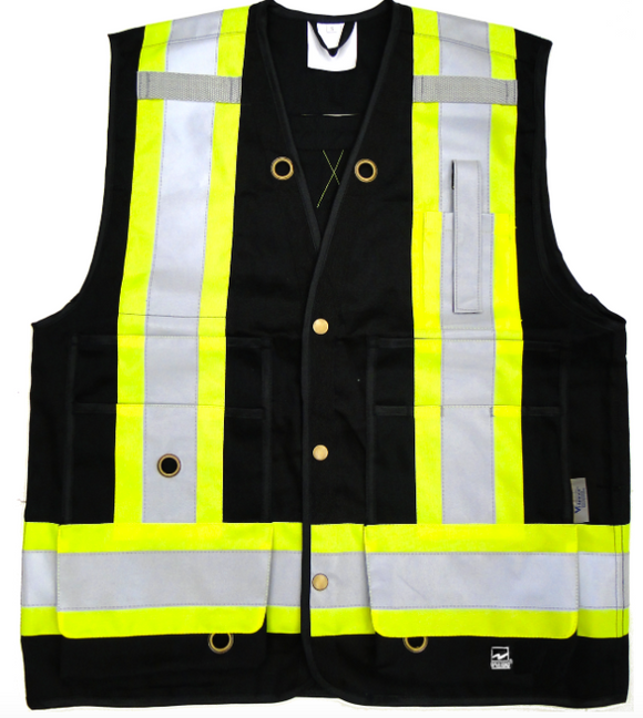 Black surveyors vest
