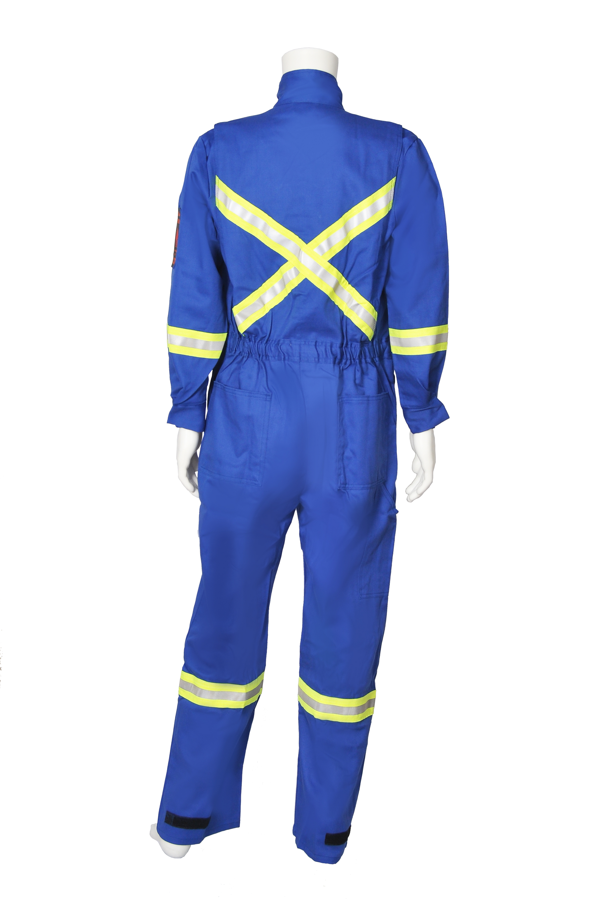 Blue FR coverall back view