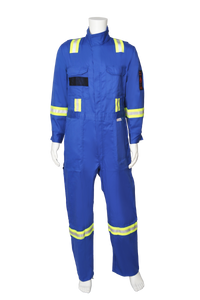 Blue FR Coverall front view