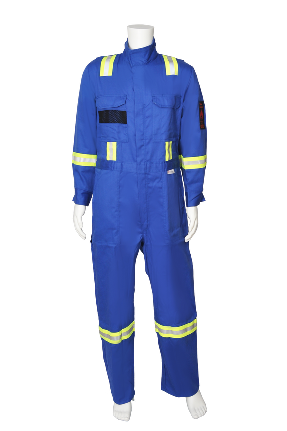 Blue FR Coverall front view