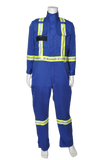 Blue CSA striped 7oz FR coveralls