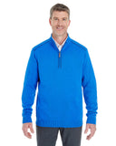 Devon & Jones Men's Manchester Fully-Fashioned Quarter-Zip Sweater