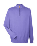 Devon & Jones Men's Manchester Fully-Fashioned Quarter-Zip Sweater