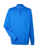 Devon & Jones Men's Manchester Fully-Fashioned Quarter-Zip Sweater