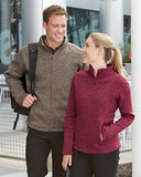 Devon & Jones Men's Bristol Full-Zip Sweater Fleece Jacket