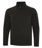 1/2 zip sweater black