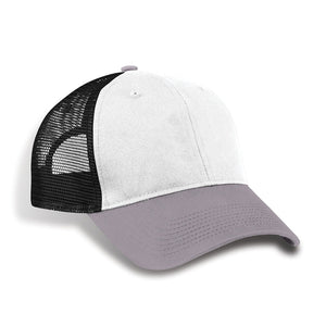 Premium cotton twill cap with trucker mesh