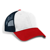 Premium cotton twill cap with trucker mesh