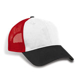 Premium cotton twill cap with trucker mesh
