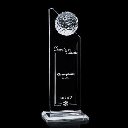 Crystal Golf Award 10inch
