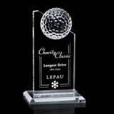 Crystal Golf Award 6inch