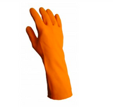 13 inch heavy duty orange latex gloves