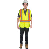 CSA Z96 Class 2 - Level 2 Green Safety Vest on model