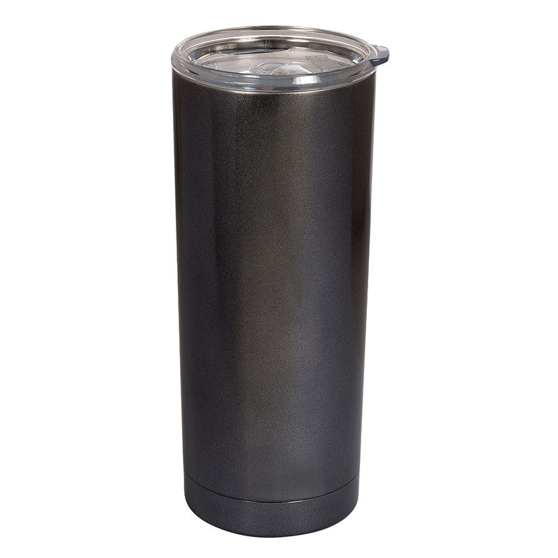 20oz stainless steel tumbler in black