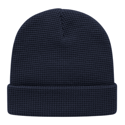 Waffle Knit Toque with Cuff - ik70