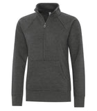 Ladies 1/2 zip sweater charcoal grey