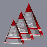 Optical Crystal Red Triangle Awards
