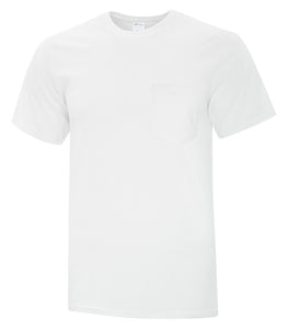 pocket tee white