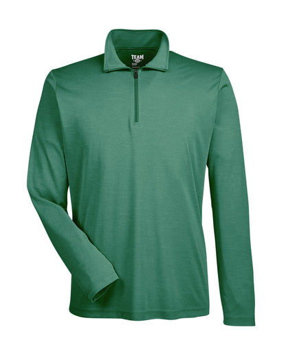 Team 365 Men's Zone Sonic Heather Performance Quarter-Zip TT31H