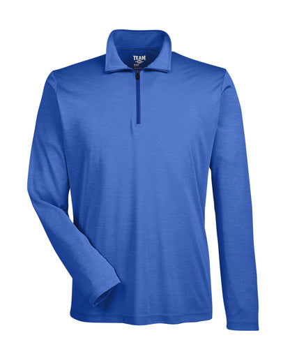 Team 365 Men's Zone Sonic Heather Performance Quarter-Zip TT31H