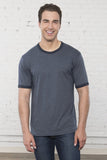 Men's Two-toned Ringer T-shirt Navy/Navy on model