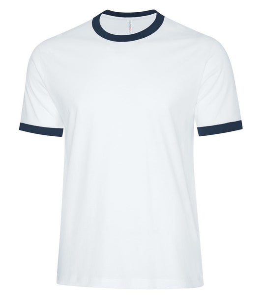 Men's Two-toned Ringer T-shirt White/Navy