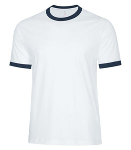 Men's Two-toned Ringer T-shirt White/Navy